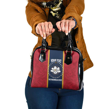 United States Mississippi Shoulder Handbag Magnolia State Flag Style LT14