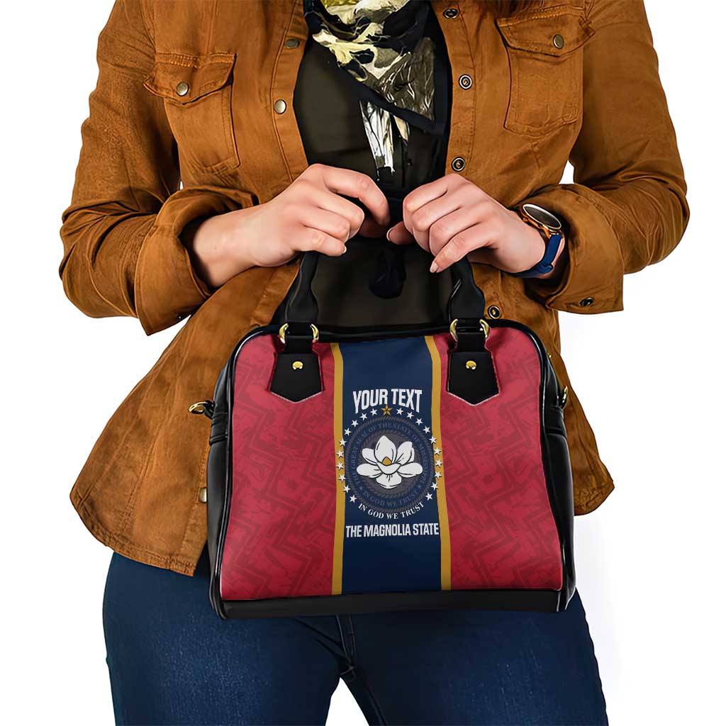 United States Mississippi Shoulder Handbag Magnolia State Flag Style LT14