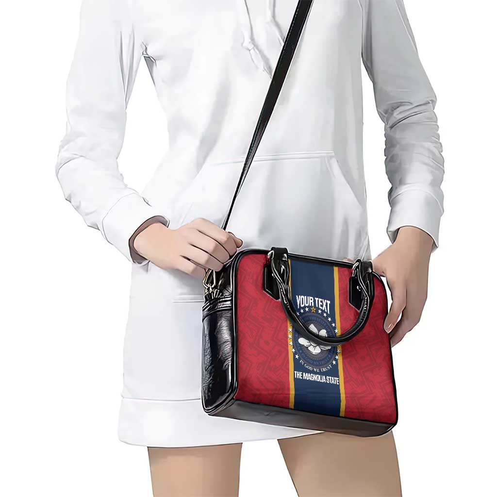 United States Mississippi Shoulder Handbag Magnolia State Flag Style LT14