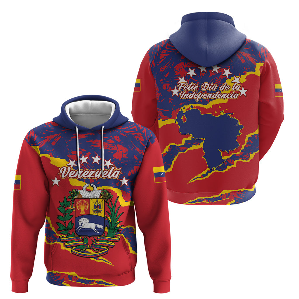 Venezuela Independence Day Hoodie Feliz Dia de la Independencia Grunge Style LT14