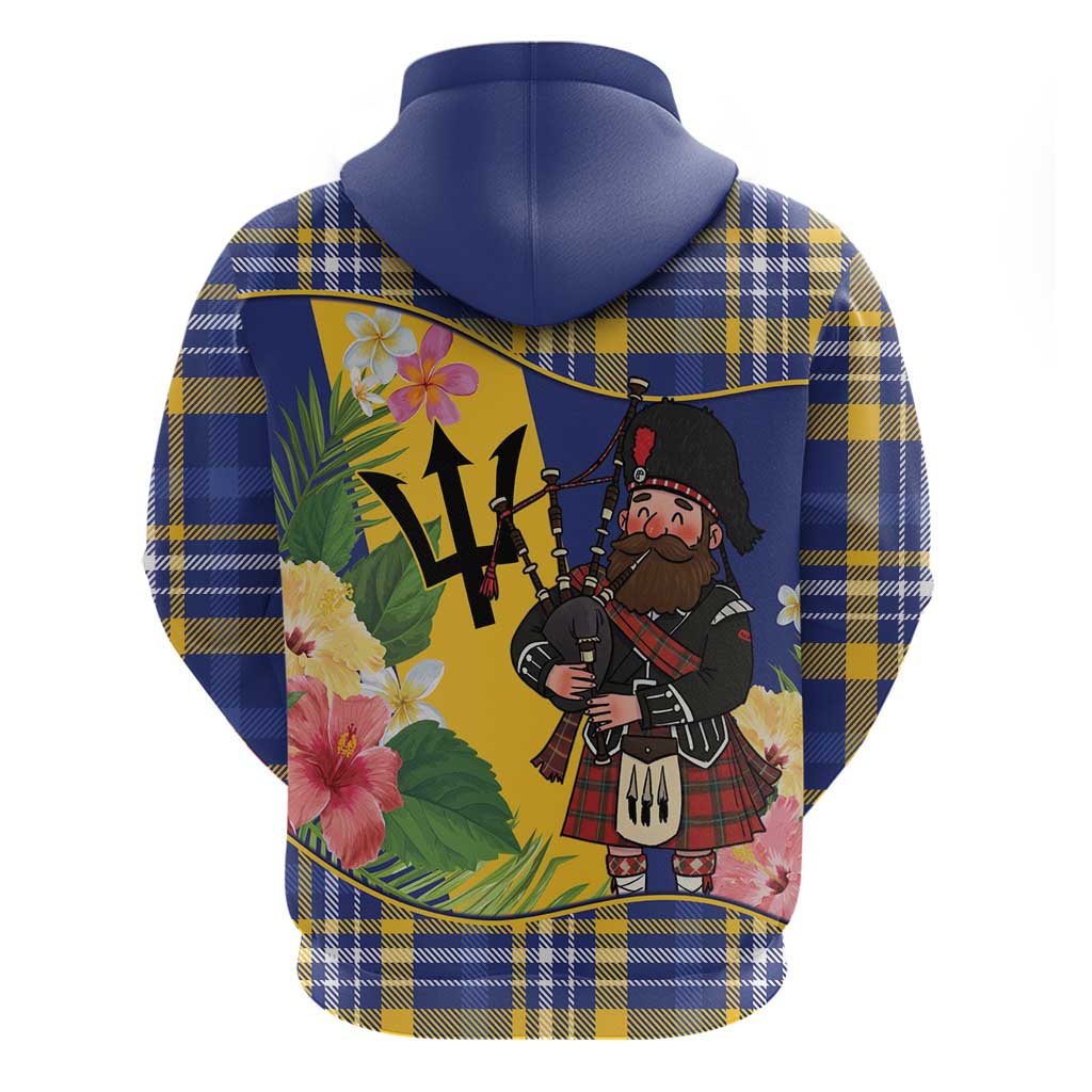 Barbados Celtic 2025 Festival Hoodie Scottish Man With Bagpipes LT14