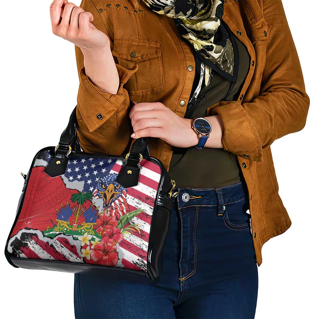 Haitian Heritage Month Shoulder Handbag Haitian Americans Proud Grunge Style LT14