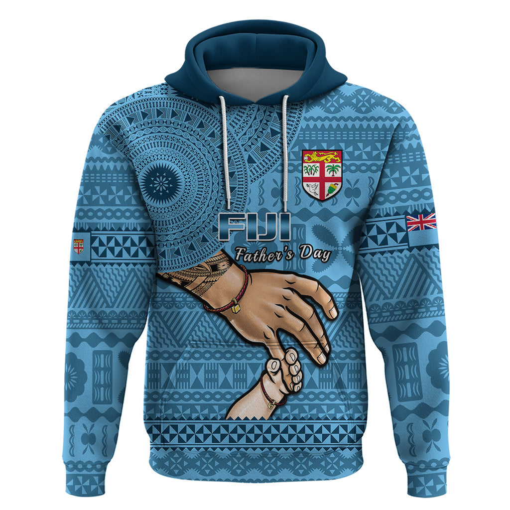 Personalised Father Day Fiji Hoodie I Love You Dad Fijian Tapa Pattern LT14