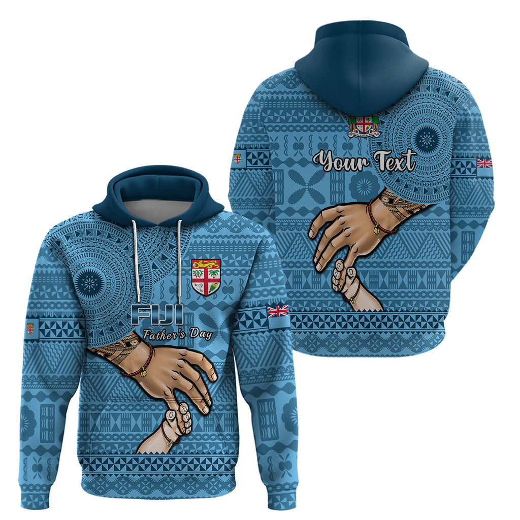 Personalised Father Day Fiji Hoodie I Love You Dad Fijian Tapa Pattern LT14