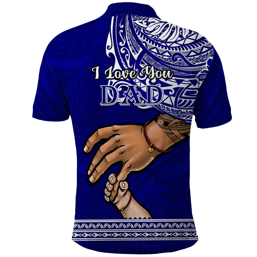 Polynesian Pride Father Day American Samoa Polo Shirt I Love You Dad LT14