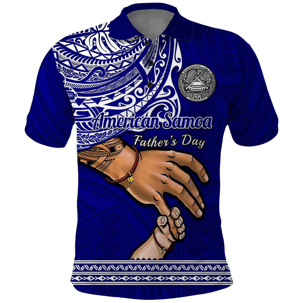 Personalised Father Day American Samoa Polo Shirt I Love You Dad LT14