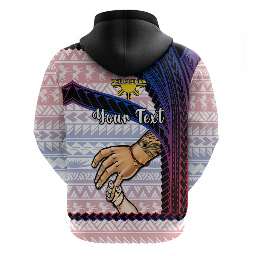 Personalised Father Day Philippines Hoodie Filipino Pattern Maligayang Araw ng Mga Ama LT14