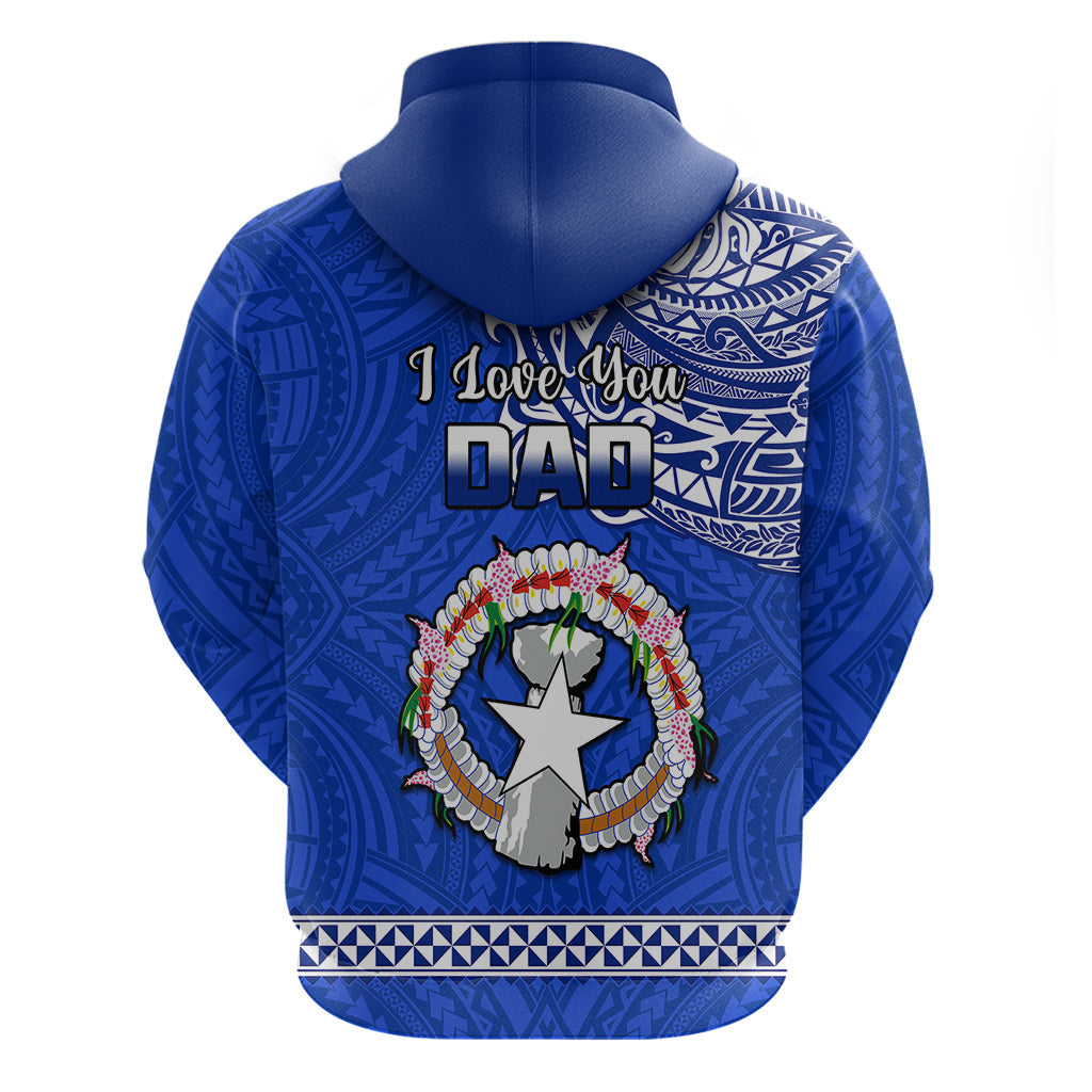 Polynesian Pride Father Day Northern Mariana Islands Hoodie CNMI I Love You Dad LT14