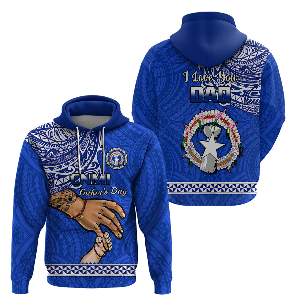 Polynesian Pride Father Day Northern Mariana Islands Hoodie CNMI I Love You Dad LT14