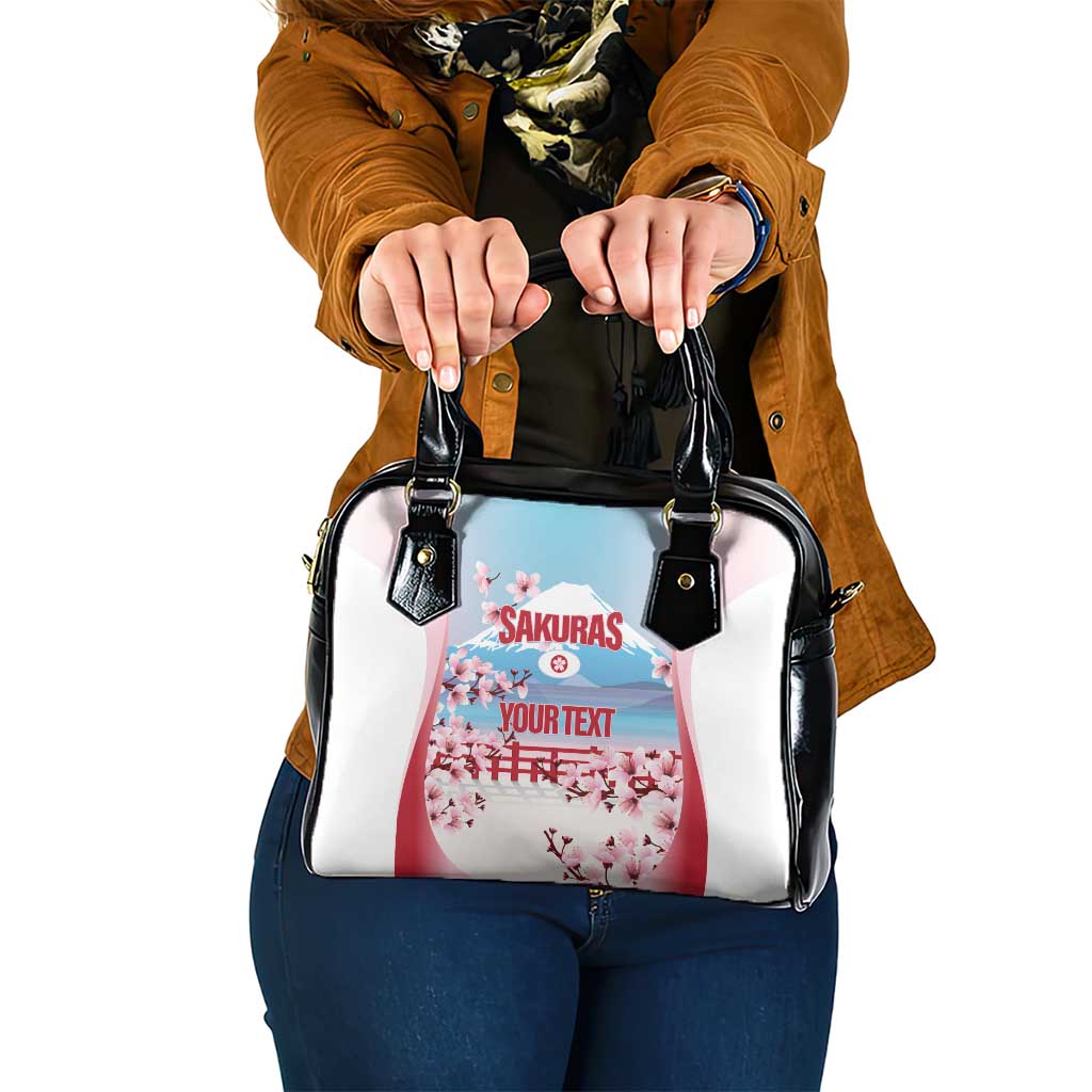 Japan Rugby Custom Shoulder Handbag Go Sakuras Japanese Mount Fuji LT14