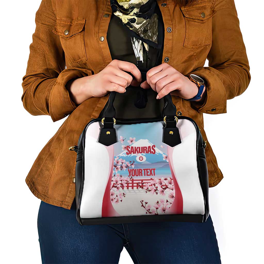 Japan Rugby Custom Shoulder Handbag Go Sakuras Japanese Mount Fuji LT14
