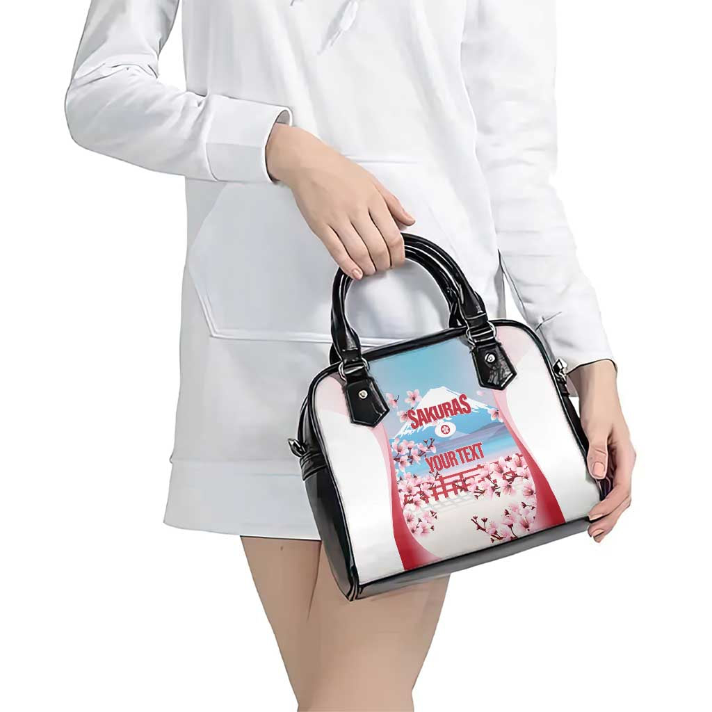Japan Rugby Custom Shoulder Handbag Go Sakuras Japanese Mount Fuji LT14