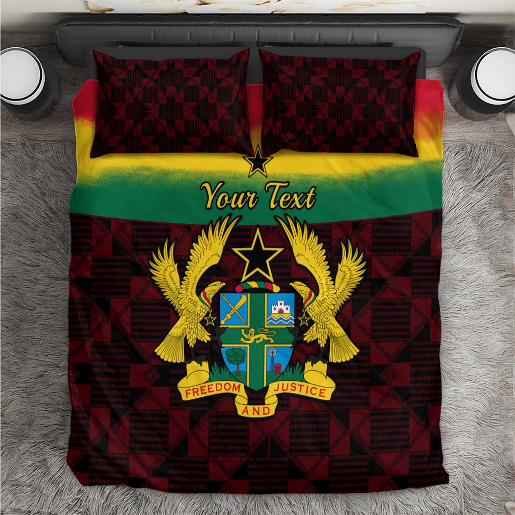 Personalised 1 July Ghana Republic Day Bedding Set African Pattern Mix Flag Unique Style LT14