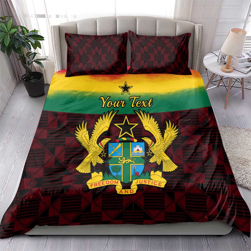 Personalised 1 July Ghana Republic Day Bedding Set African Pattern Mix Flag Unique Style LT14
