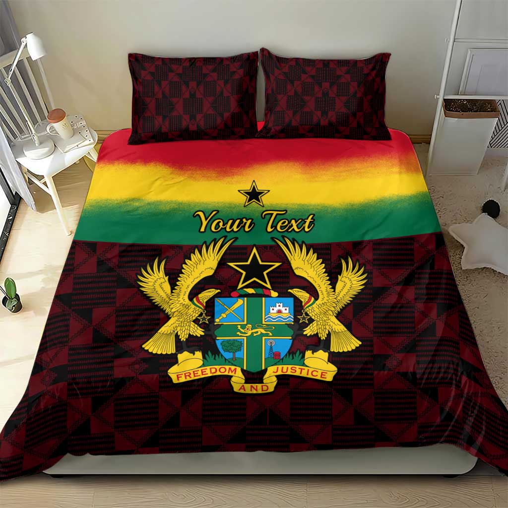 Personalised 1 July Ghana Republic Day Bedding Set African Pattern Mix Flag Unique Style LT14