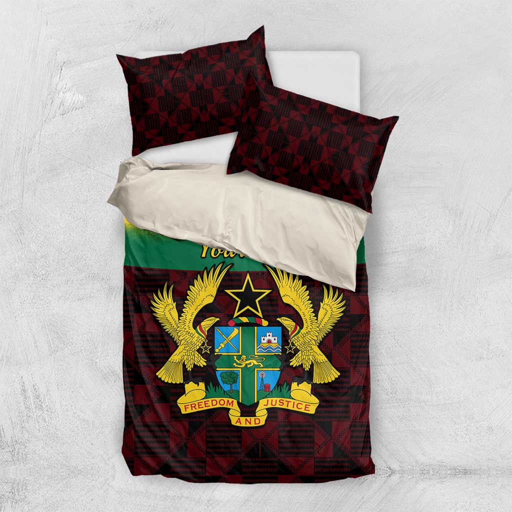 Personalised 1 July Ghana Republic Day Bedding Set African Pattern Mix Flag Unique Style LT14