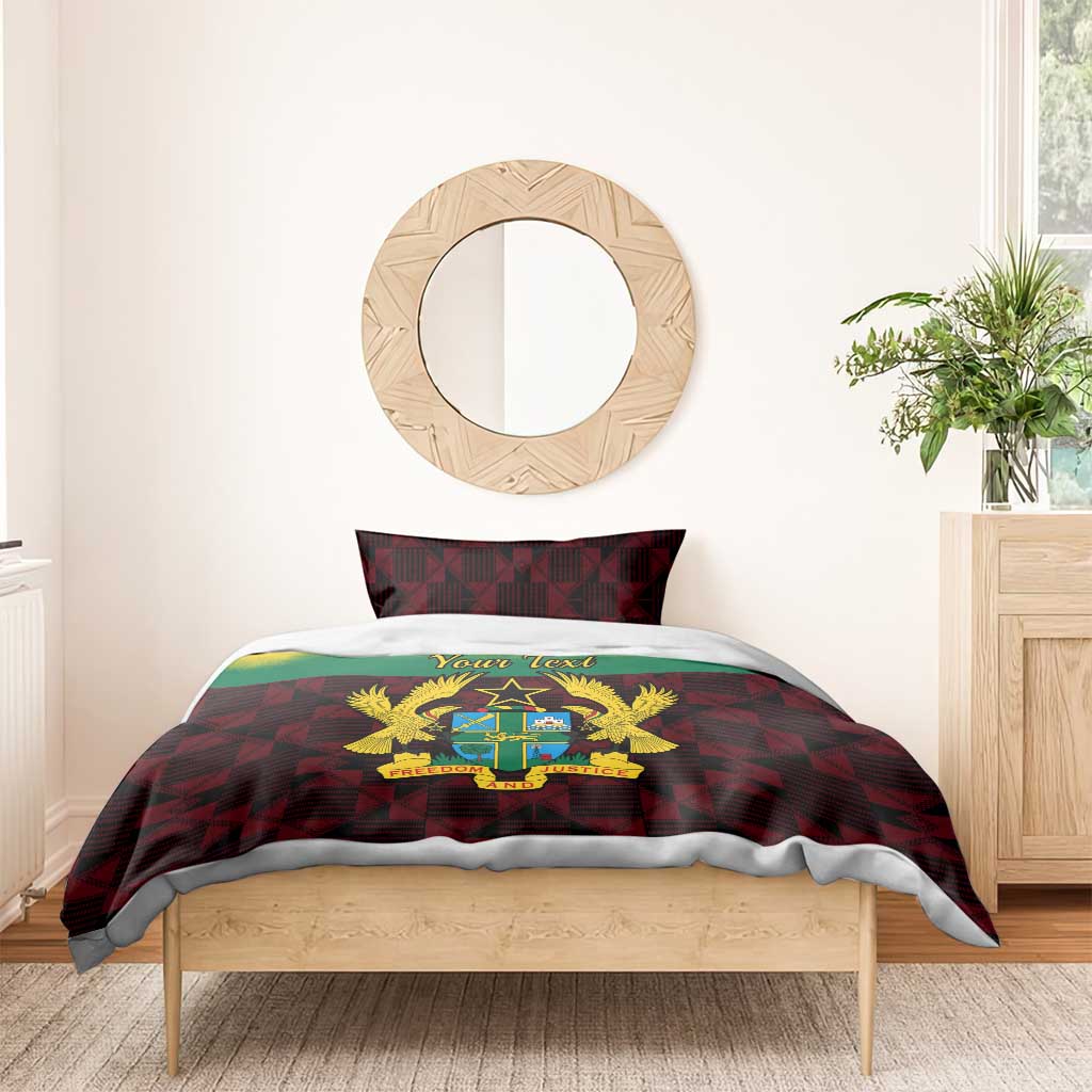 Personalised 1 July Ghana Republic Day Bedding Set African Pattern Mix Flag Unique Style LT14