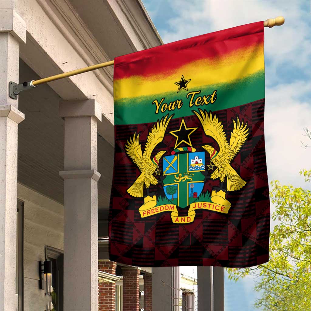 Personalised 1 July Ghana Republic Day Garden Flag African Pattern Mix Flag Unique Style LT14