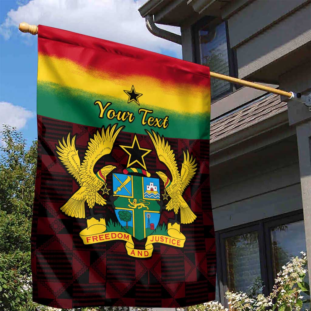 Personalised 1 July Ghana Republic Day Garden Flag African Pattern Mix Flag Unique Style LT14