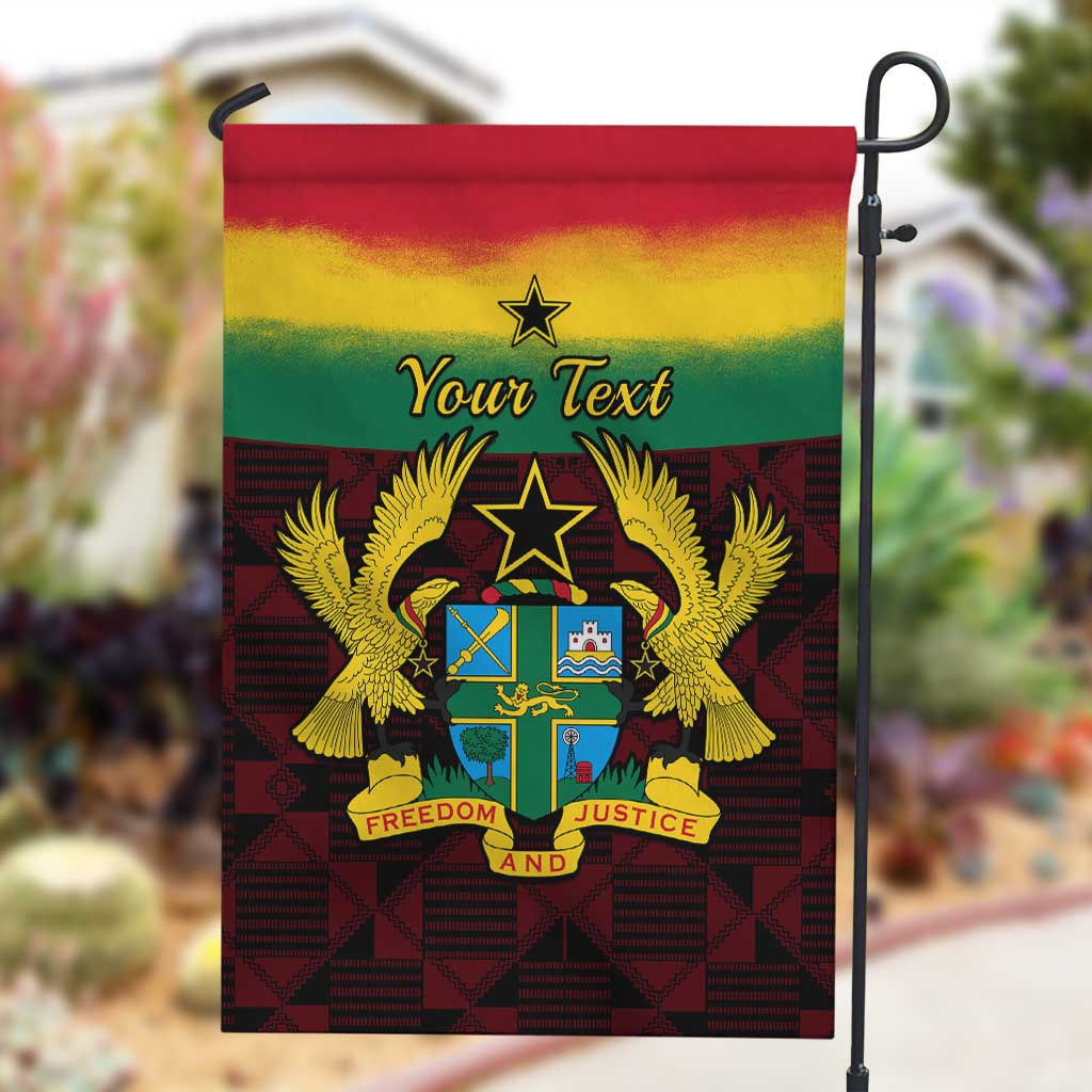 Personalised 1 July Ghana Republic Day Garden Flag African Pattern Mix Flag Unique Style LT14