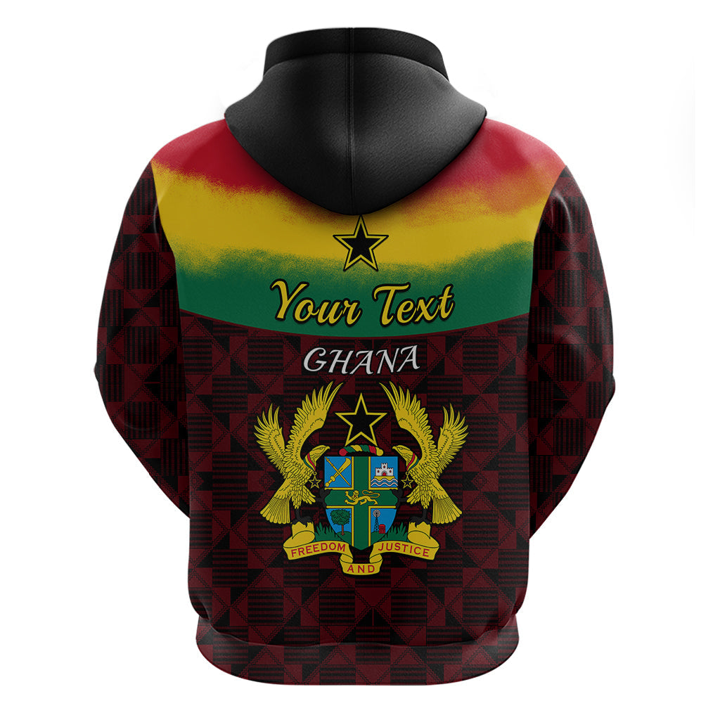 Personalised 1 July Ghana Republic Day Hoodie African Pattern Mix Flag Unique Style LT14