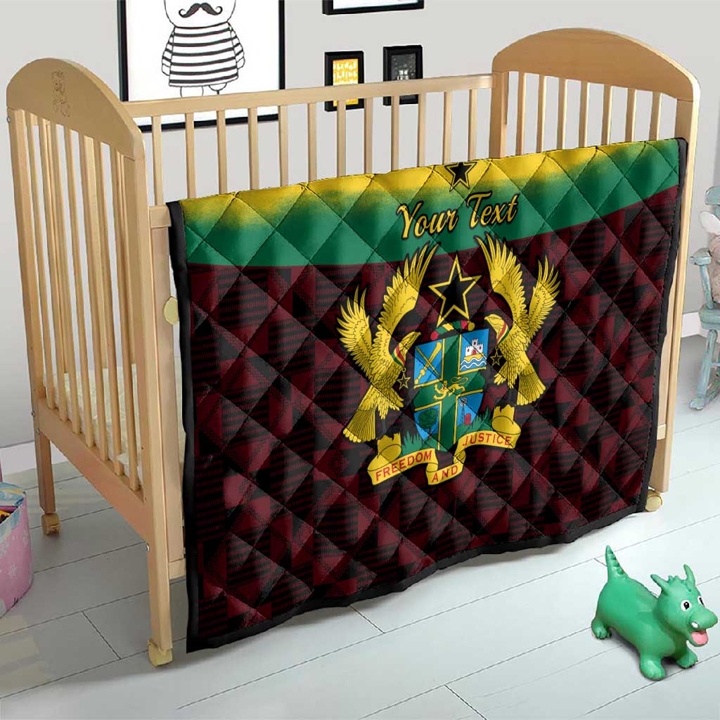 Personalised 1 July Ghana Republic Day Quilt African Pattern Mix Flag Unique Style LT14