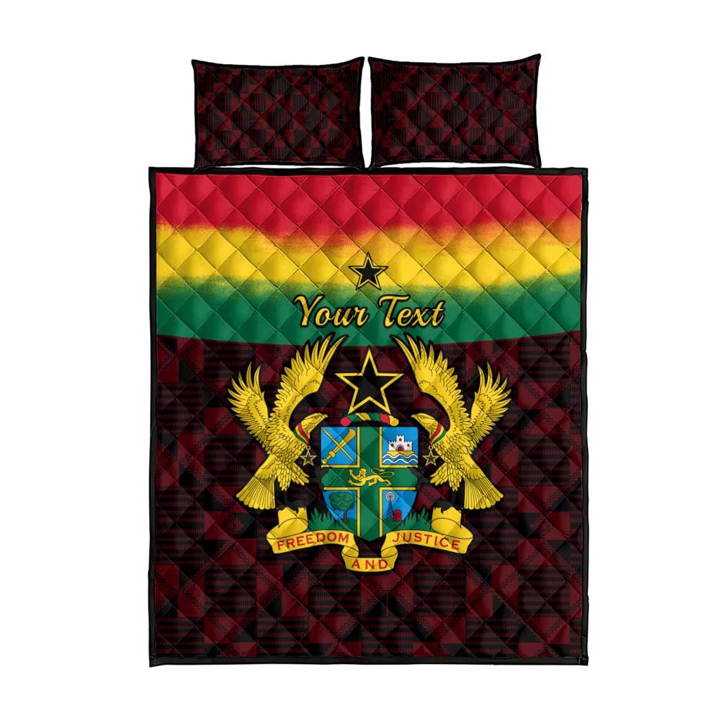 Personalised 1 July Ghana Republic Day Quilt Bed Set African Pattern Mix Flag Unique Style LT14