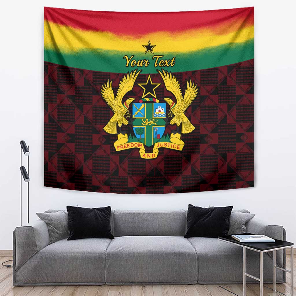 Personalised 1 July Ghana Republic Day Tapestry African Pattern Mix Flag Unique Style LT14