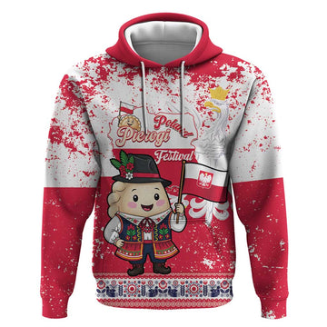 Poland Pierogi Festival Hoodie Funny Dumpling Costume With Flag LT14
