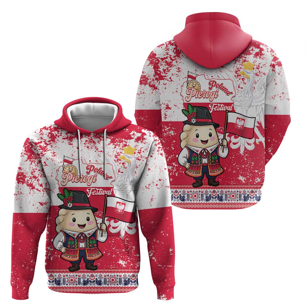 Poland Pierogi Festival Hoodie Funny Dumpling Costume With Flag LT14