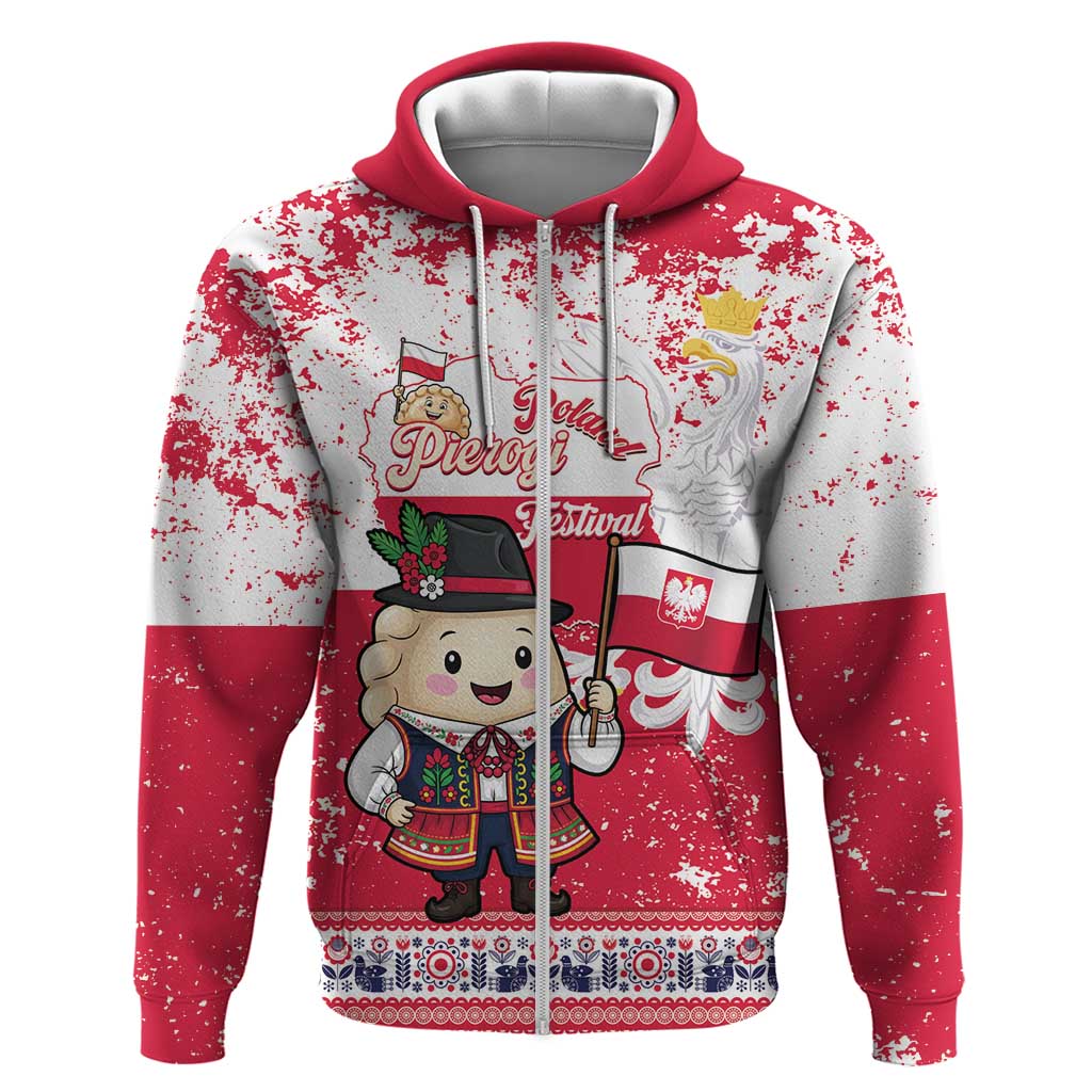 Poland Pierogi Festival Hoodie Funny Dumpling Costume With Flag LT14