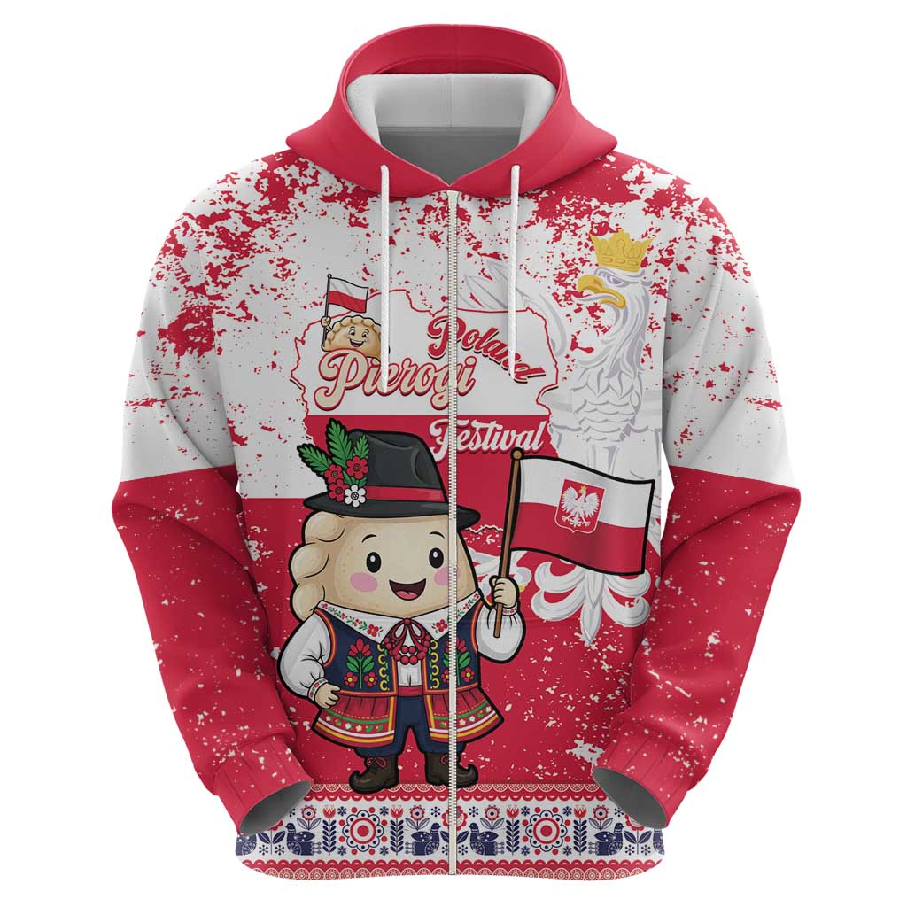 Poland Pierogi Festival Hoodie Funny Dumpling Costume With Flag LT14