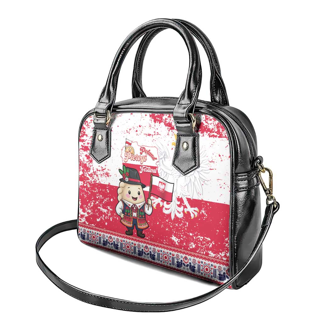 Poland Pierogi Festival Shoulder Handbag Funny Dumpling Costume With Flag LT14