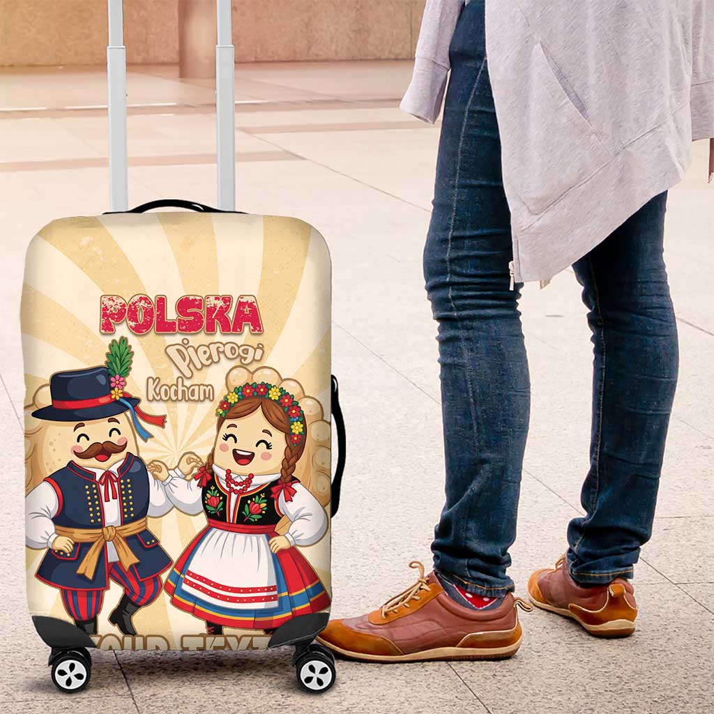 Personalised Pierogi Festival Poland Luggage Cover Polska Dumpling Kocham LT14