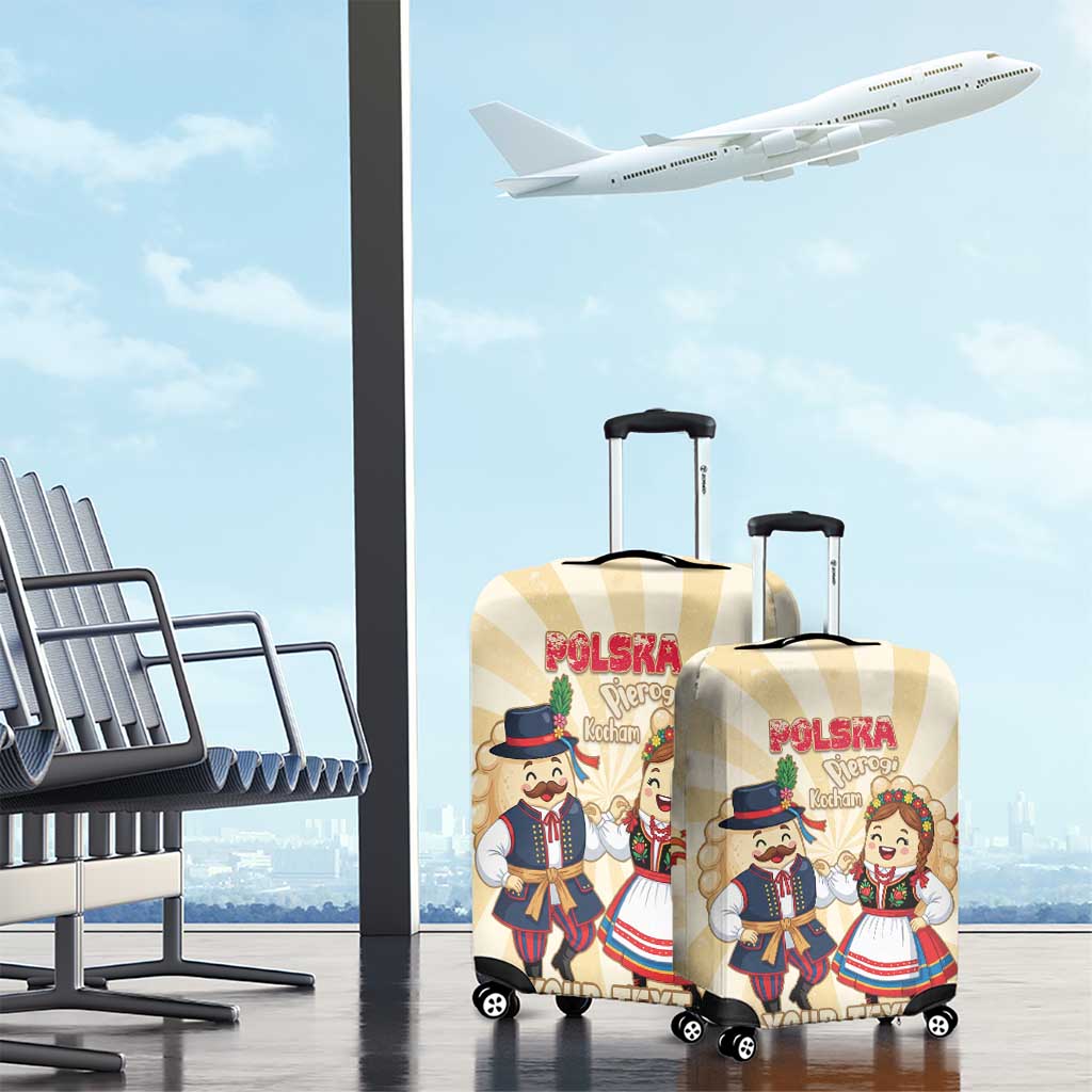 Personalised Pierogi Festival Poland Luggage Cover Polska Dumpling Kocham LT14