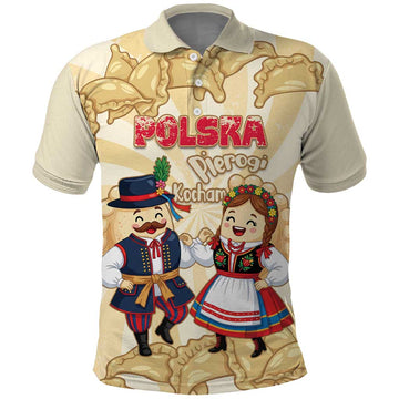 Personalised Pierogi Festival Poland Polo Shirt Polska Dumpling Kocham LT14