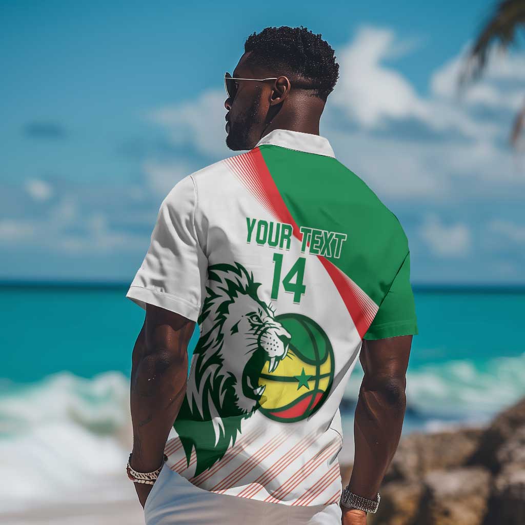 Afro Basketball Custom Senegal Hawaiian Shirt Come On Lions LT14