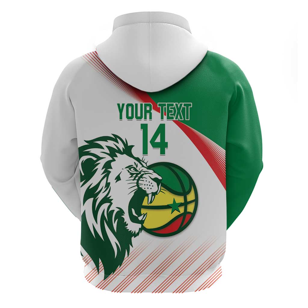 Senegal Basketball Custom Hoodie Come On Lions LT14
