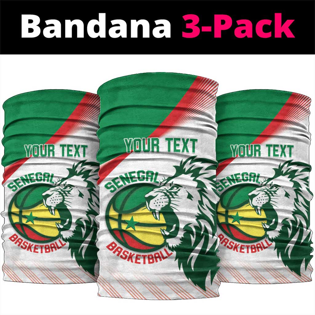 Senegal Basketball Custom Neck Gaiter Come On Lions LT14