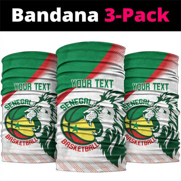Senegal Basketball Custom Neck Gaiter Come On Lions LT14