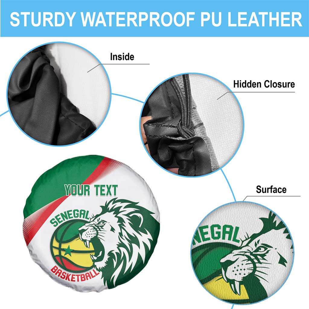 Senegal Basketball Custom Spare Tire Cover Come On Lions LT14