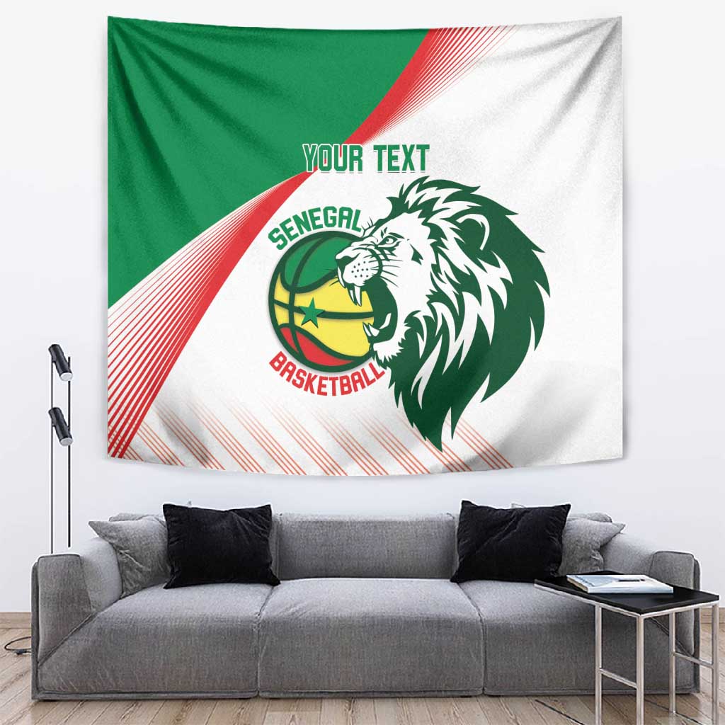 Afro Basketball Custom Senegal Tapestry Come On Lions LT14