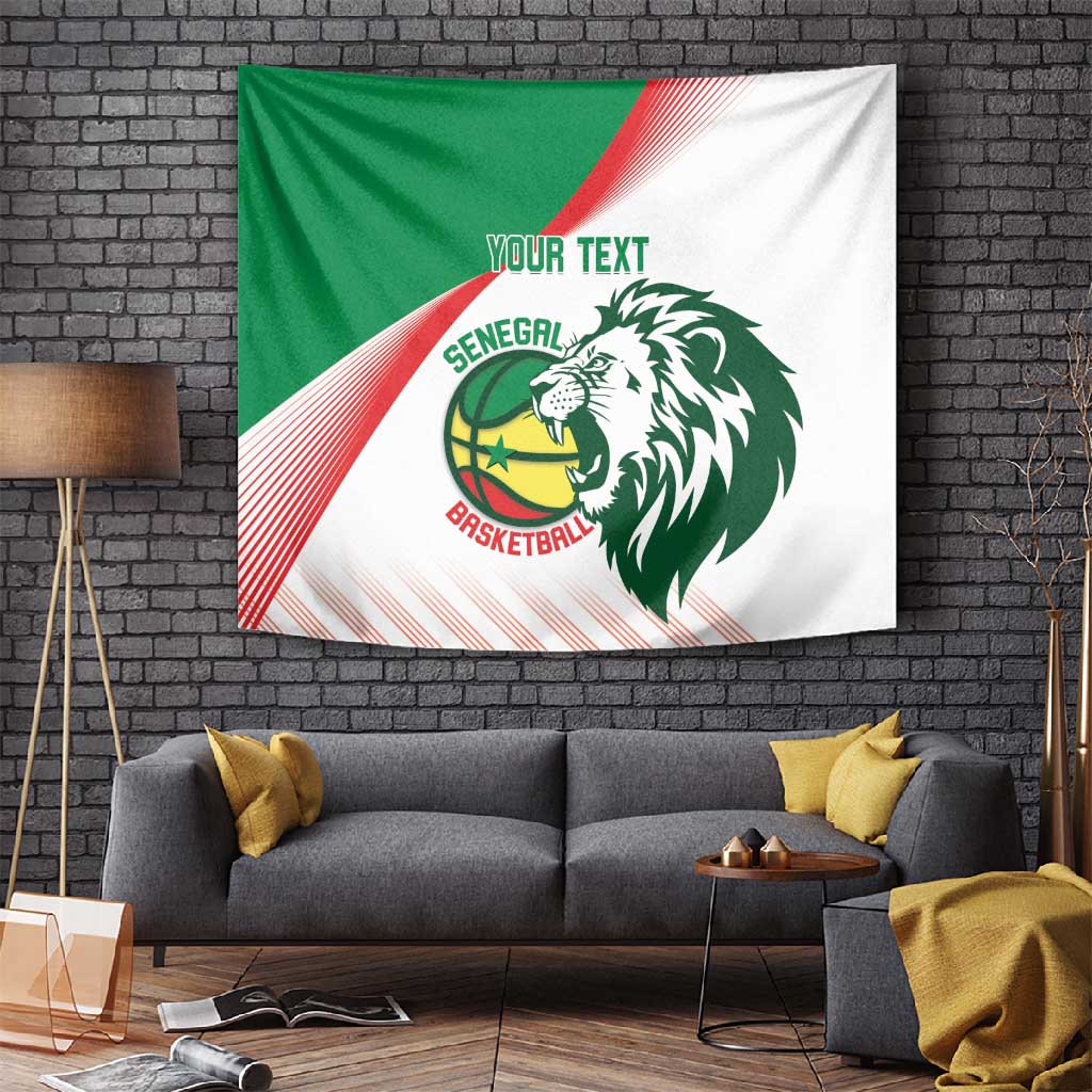 Afro Basketball Custom Senegal Tapestry Come On Lions LT14