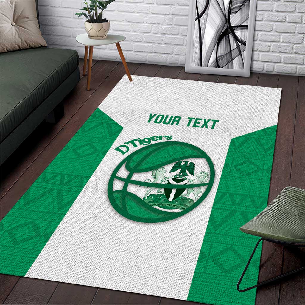 Afro Basketball Custom Nigeria Area Rug Come On Tigers LT14