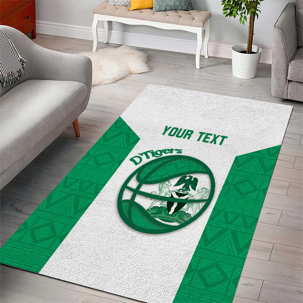 Afro Basketball Custom Nigeria Area Rug Come On Tigers LT14