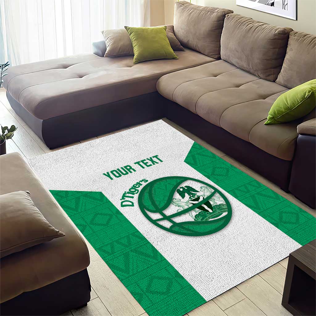 Afro Basketball Custom Nigeria Area Rug Come On Tigers LT14