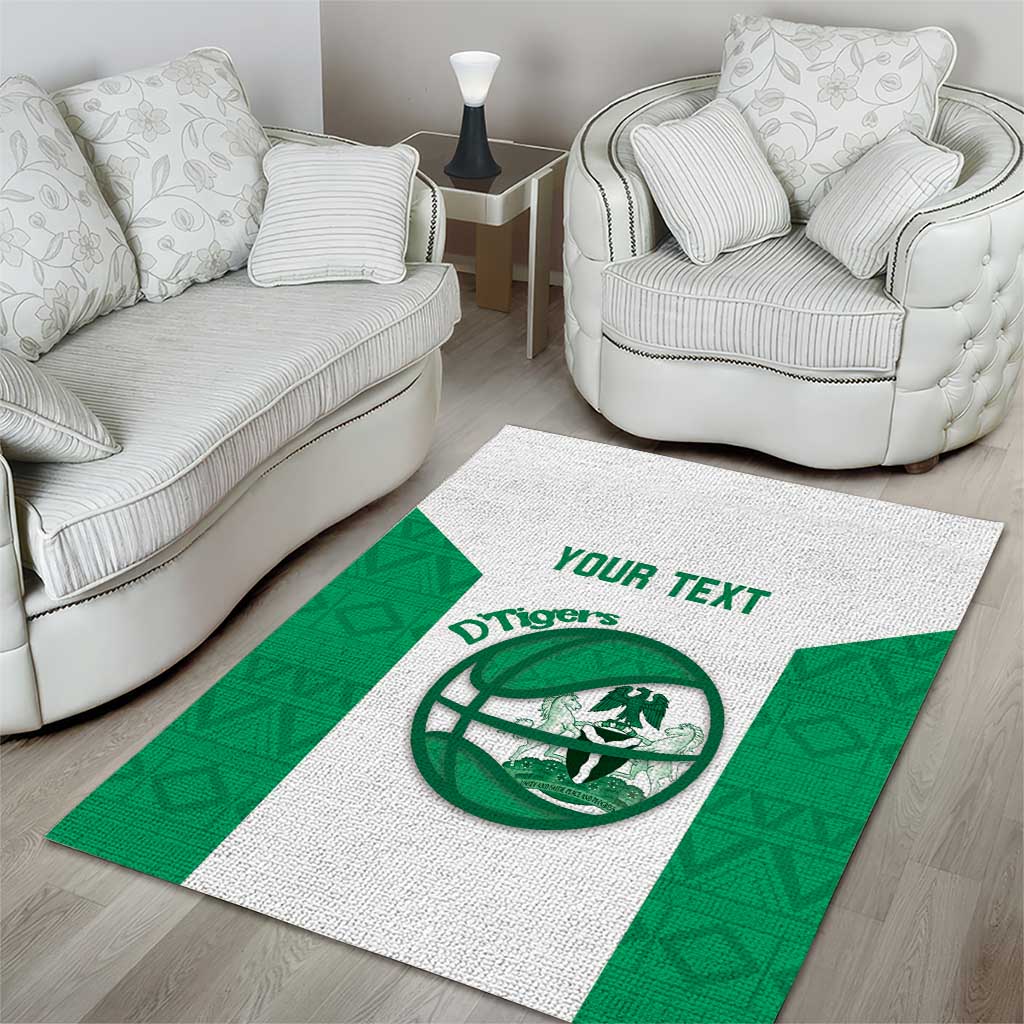 Afro Basketball Custom Nigeria Area Rug Come On Tigers LT14