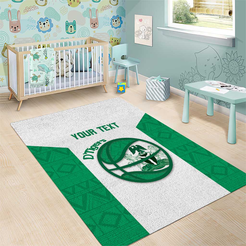 Afro Basketball Custom Nigeria Area Rug Come On Tigers LT14