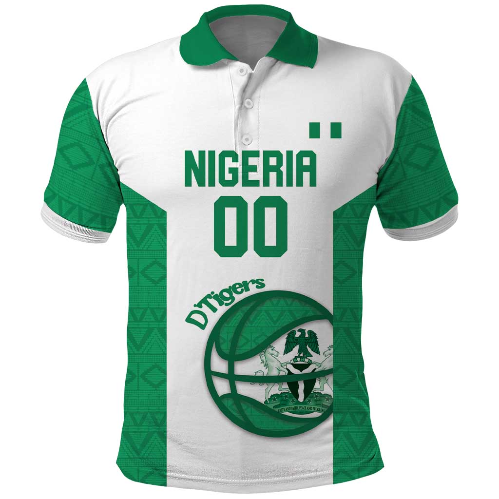 Nigeria Basketball Custom Polo Shirt Come On Tigers LT14