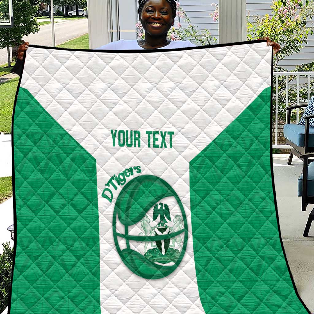 Afro Basketball Custom Nigeria Quilt Come On Tigers LT14
